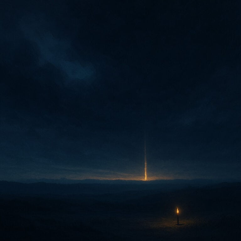 A beacon of hope shining in the twilight