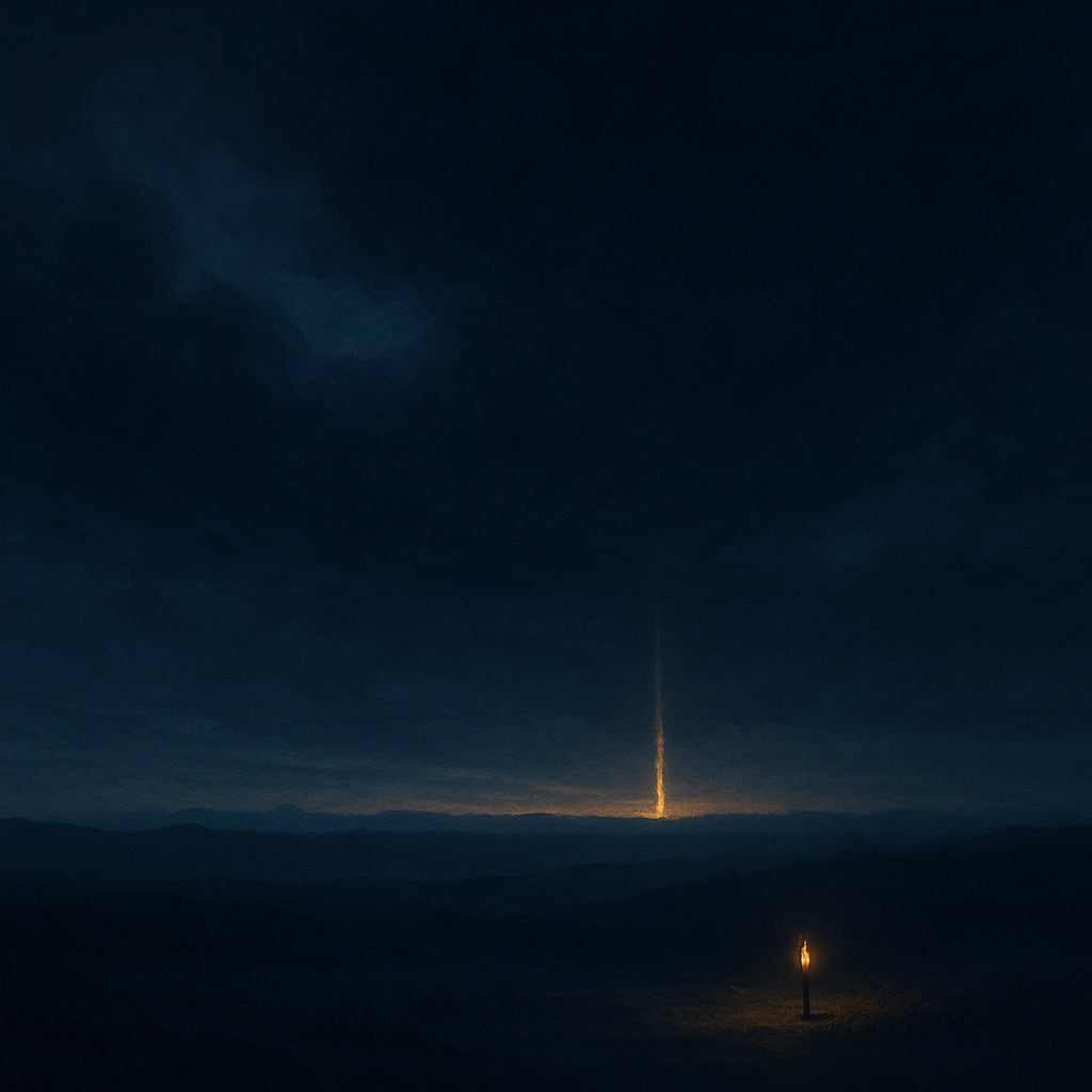 A beacon of hope shining in the twilight